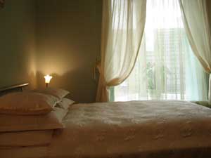 Standard double or twin with garden view, handicapped utilities, and private facilities